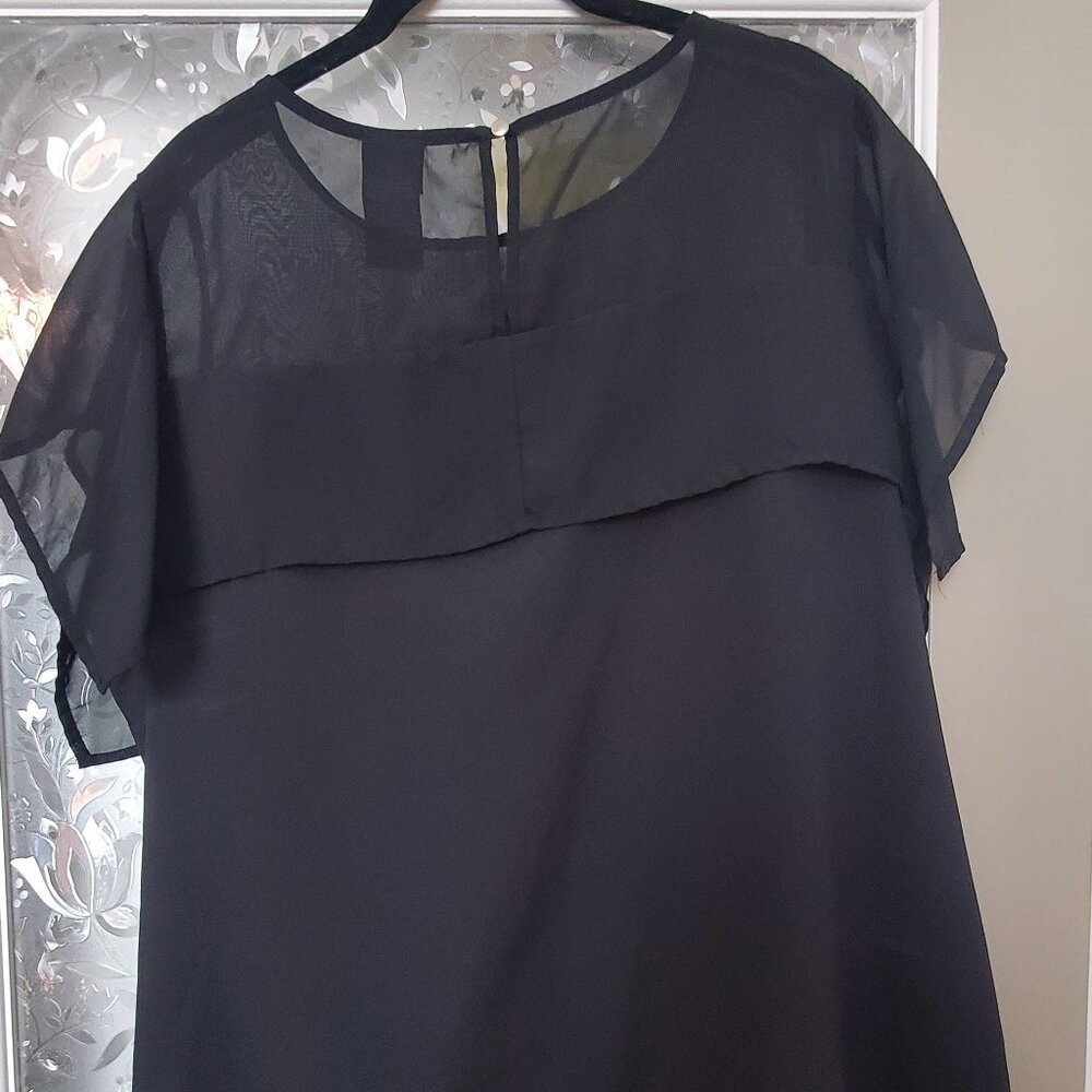 Black Covington Polyester Blouse in XL
